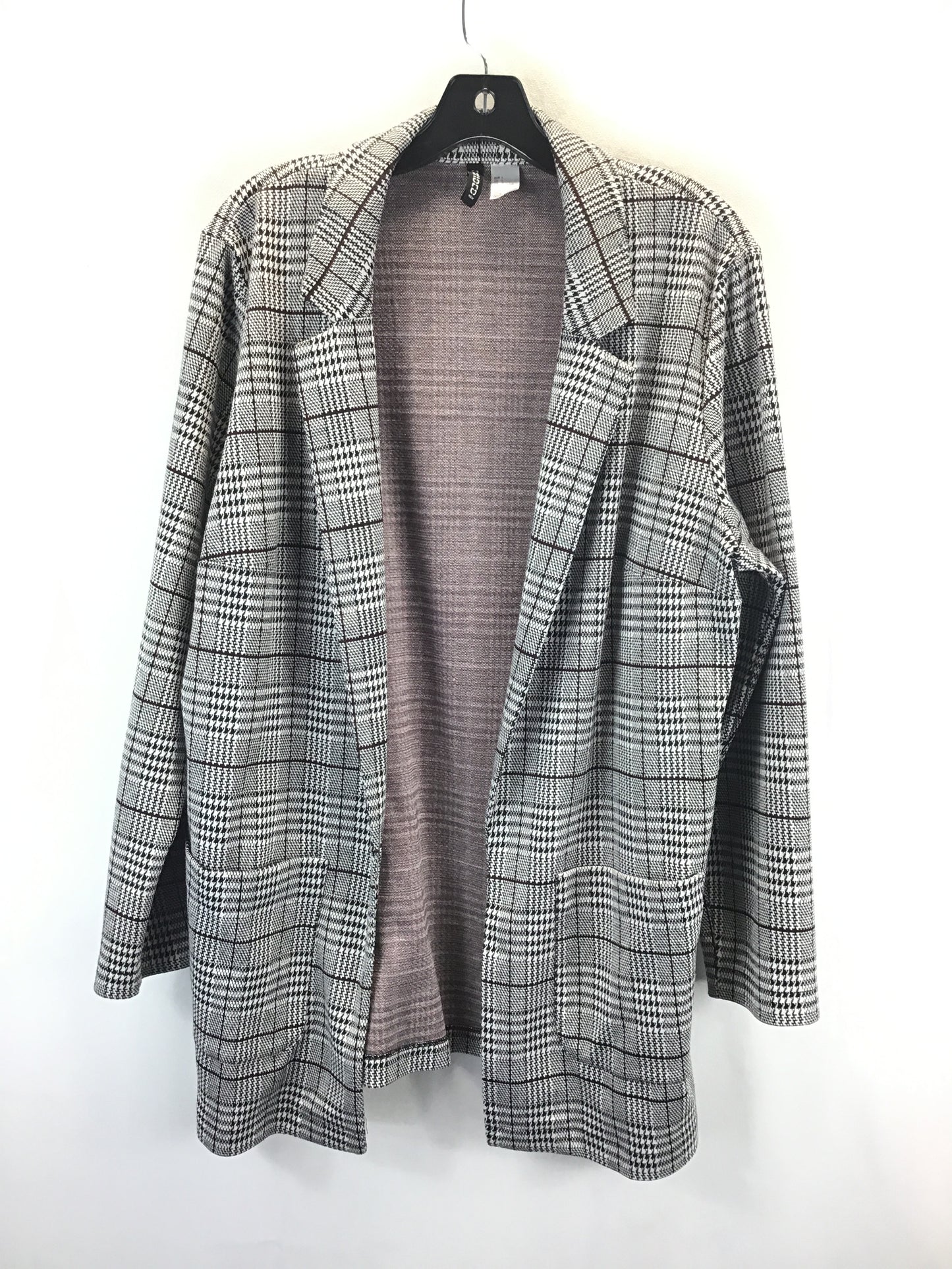 Blazer By H&m In Plaid Pattern, Size: L