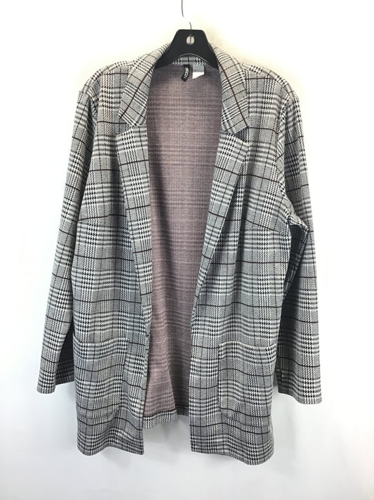 Blazer By H&m In Plaid Pattern, Size: L