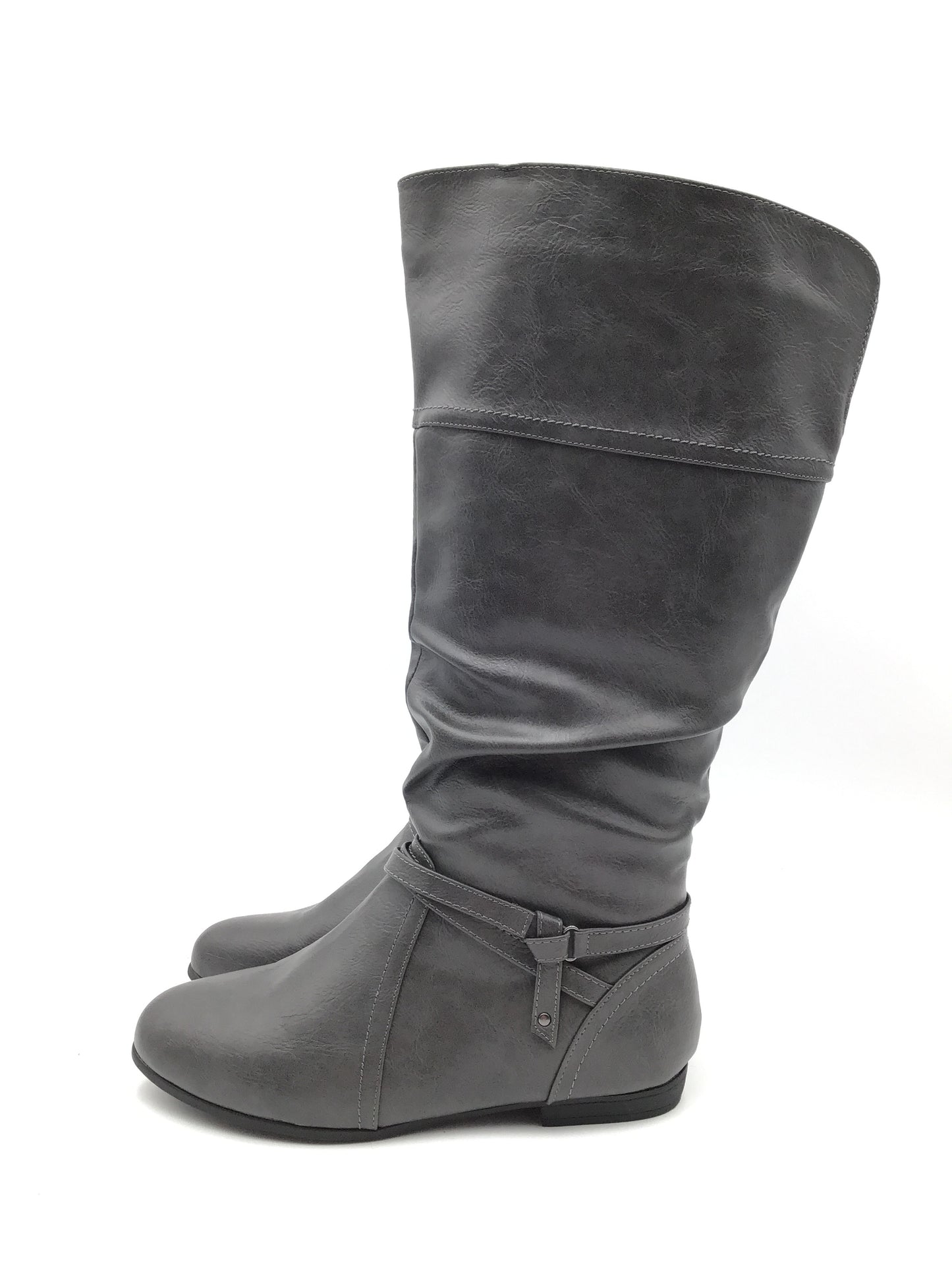 Boots Knee Flats By Cloudwalkers In Grey, Size: 9.5