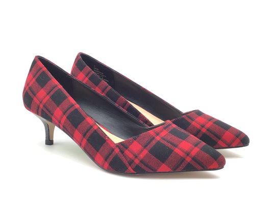 Shoes Heels Kitten By Sole Society In Plaid Pattern, Size: 9