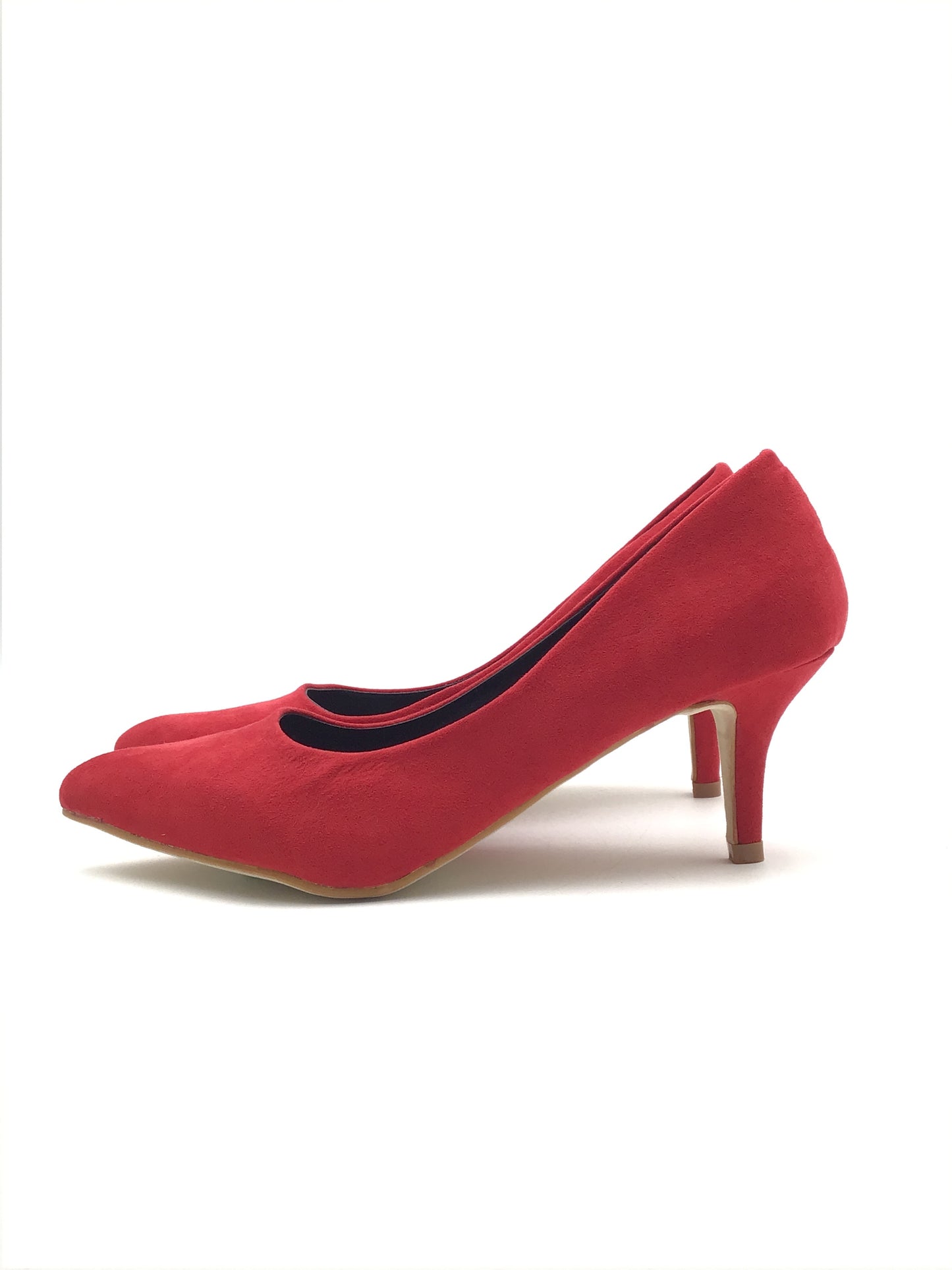 Shoes Heels Kitten By Clothes Mentor In Red, Size: 9