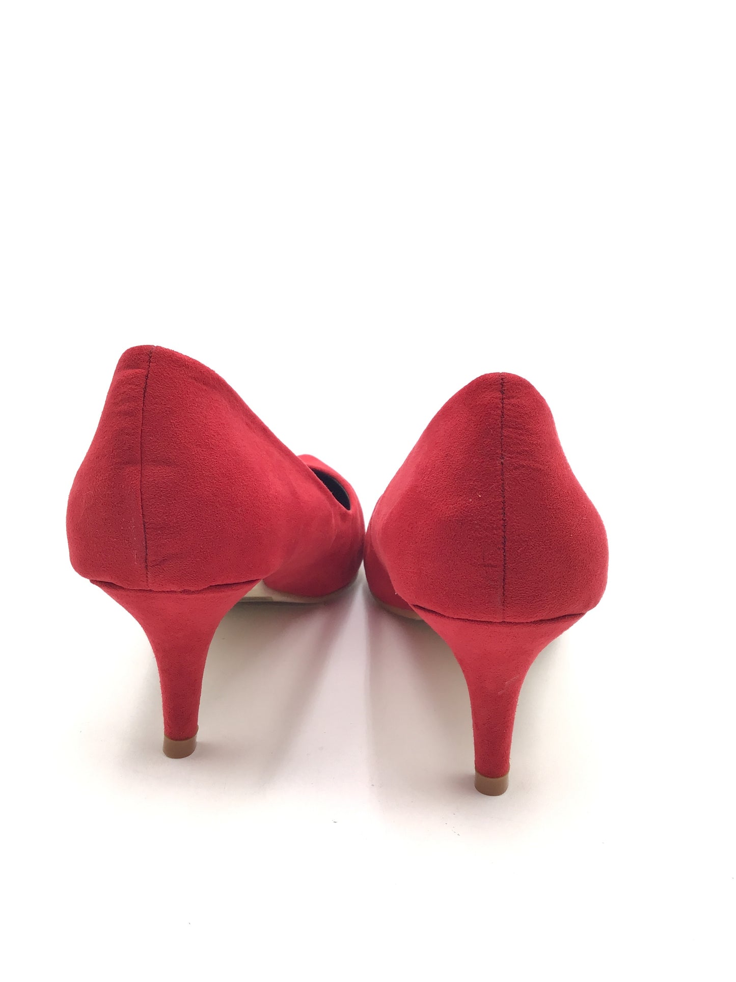 Shoes Heels Kitten By Clothes Mentor In Red, Size: 9