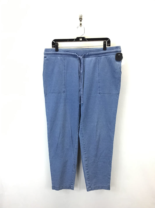 Jeans Straight By Pure Jill In Blue Denim, Size: L