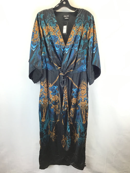 Dress Casual Maxi By City Chic In Multi-colored, Size: Xl