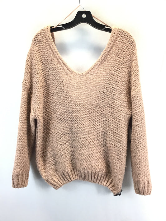 Sweater By Blu Pepper In Tan, Size: S