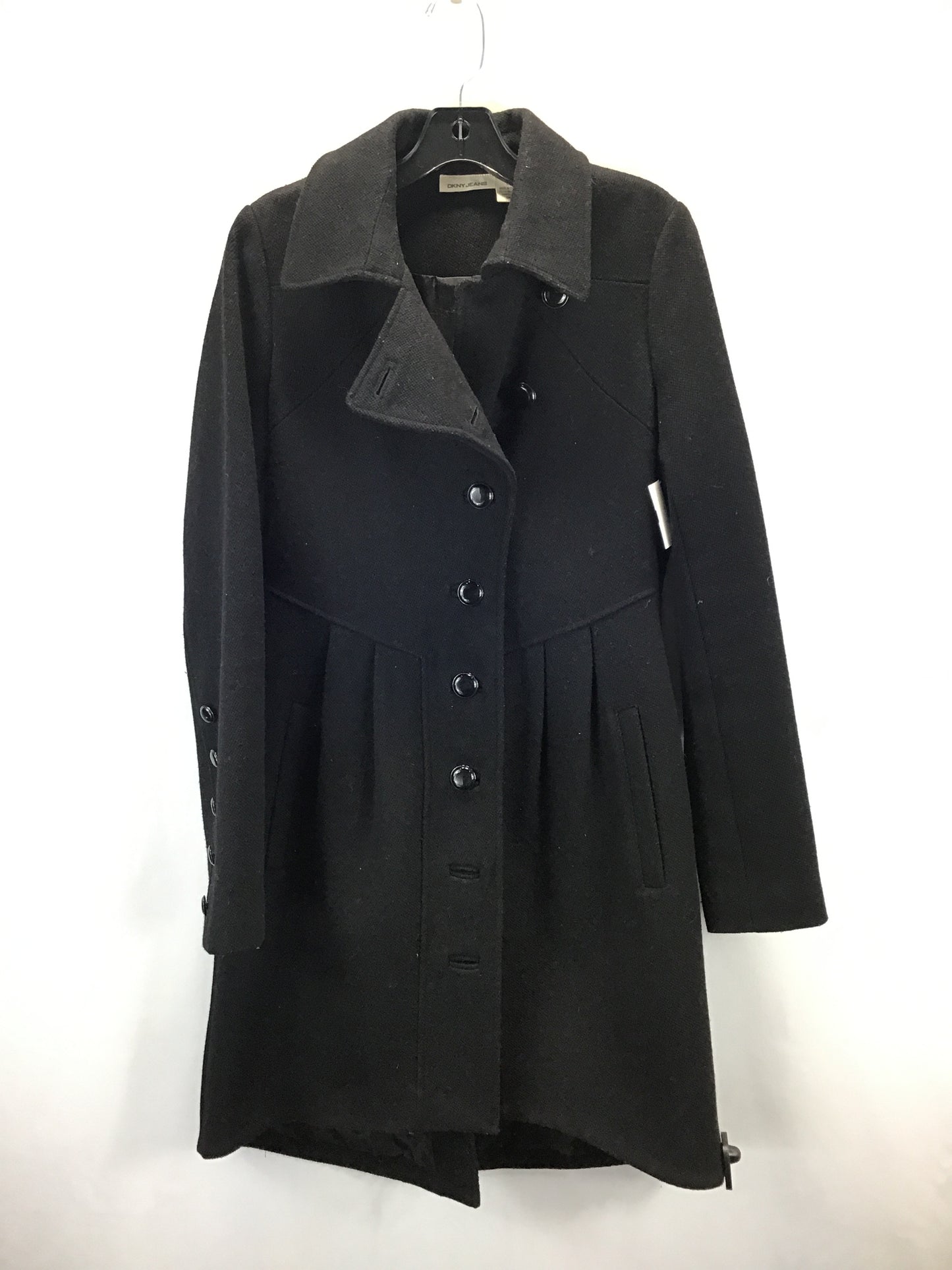 Coat Peacoat By Dkny In Black, Size: M