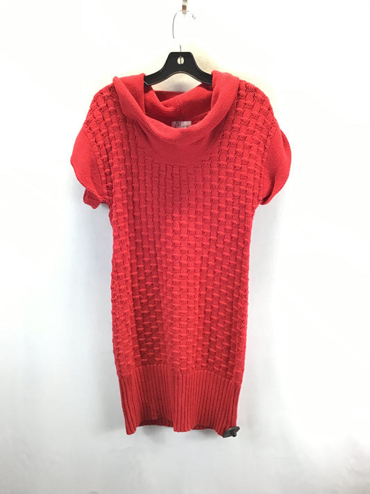 Dress Sweater By Jw In Red, Size: Xl