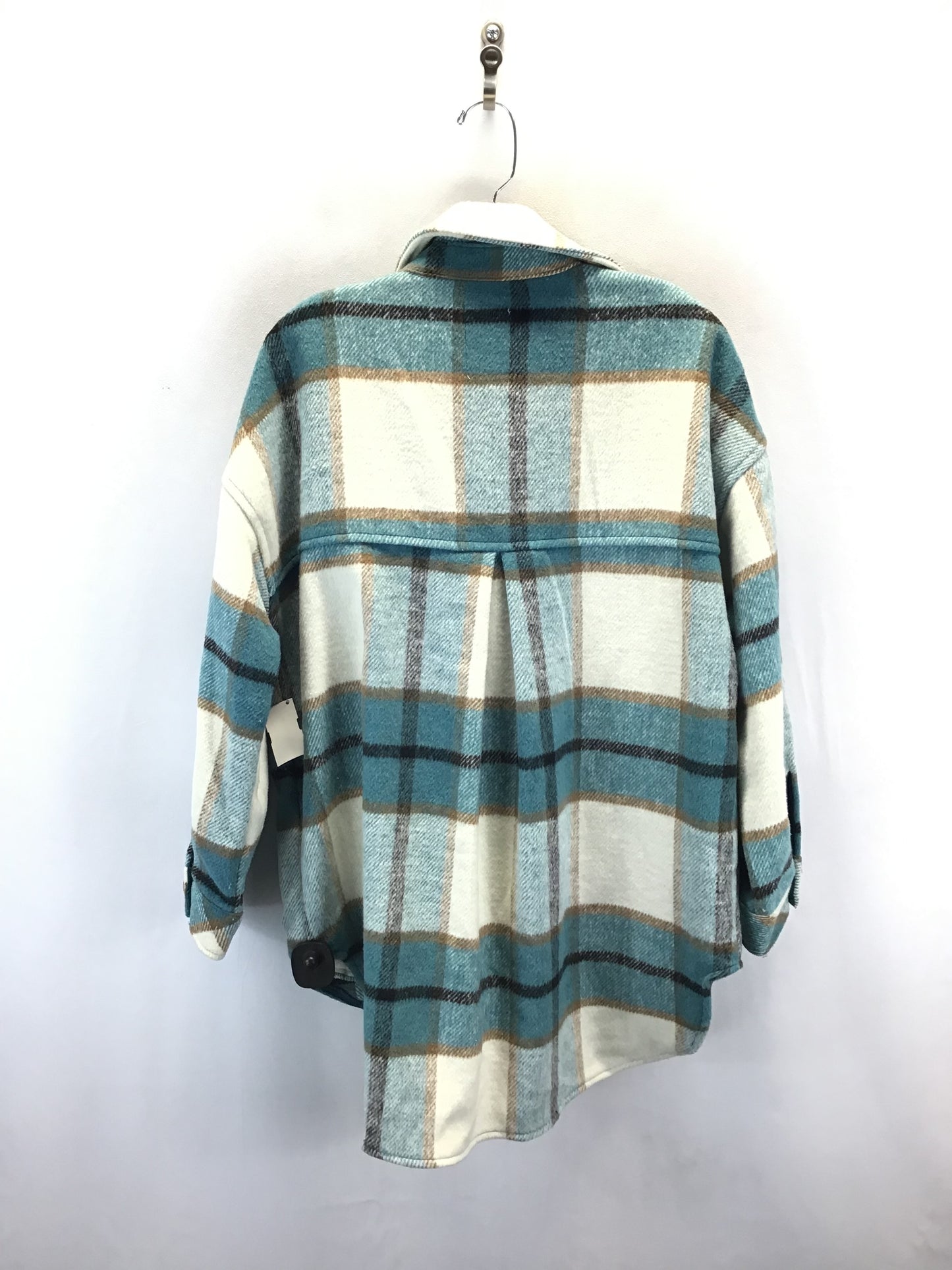 Jacket Shirt By So In Plaid Pattern, Size: S