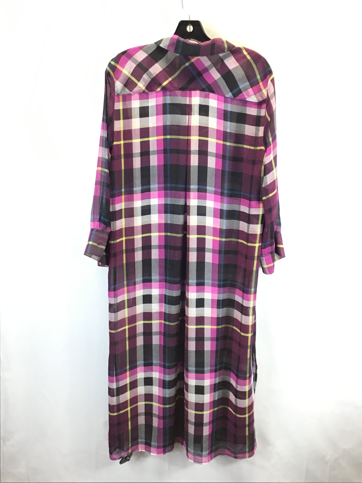 Dress Casual Maxi By Vince Camuto In Plaid Pattern, Size: L