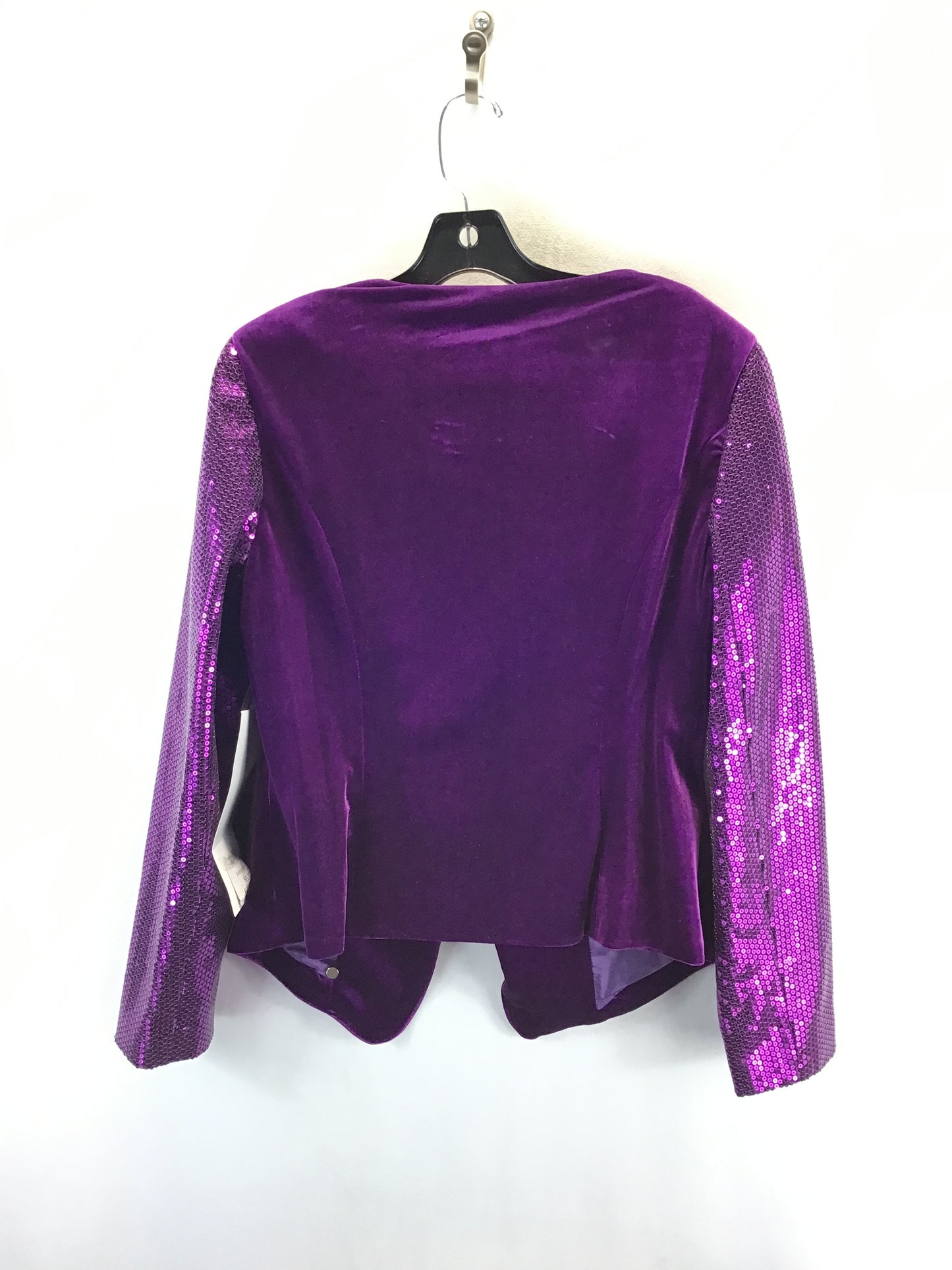 Blazer By Clothes Mentor In Purple, Size: L