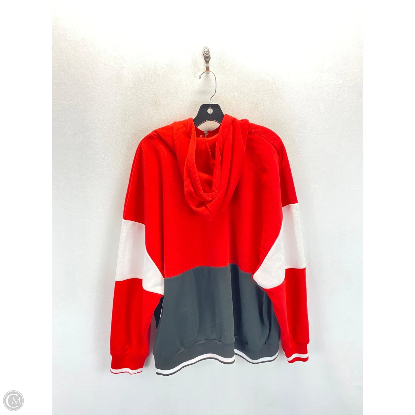 Athletic Jacket By Clothes Mentor In Black & Red, Size: 3x