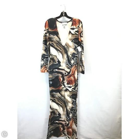 Dress Casual Maxi By Clothes Mentor In Multi-colored, Size: L