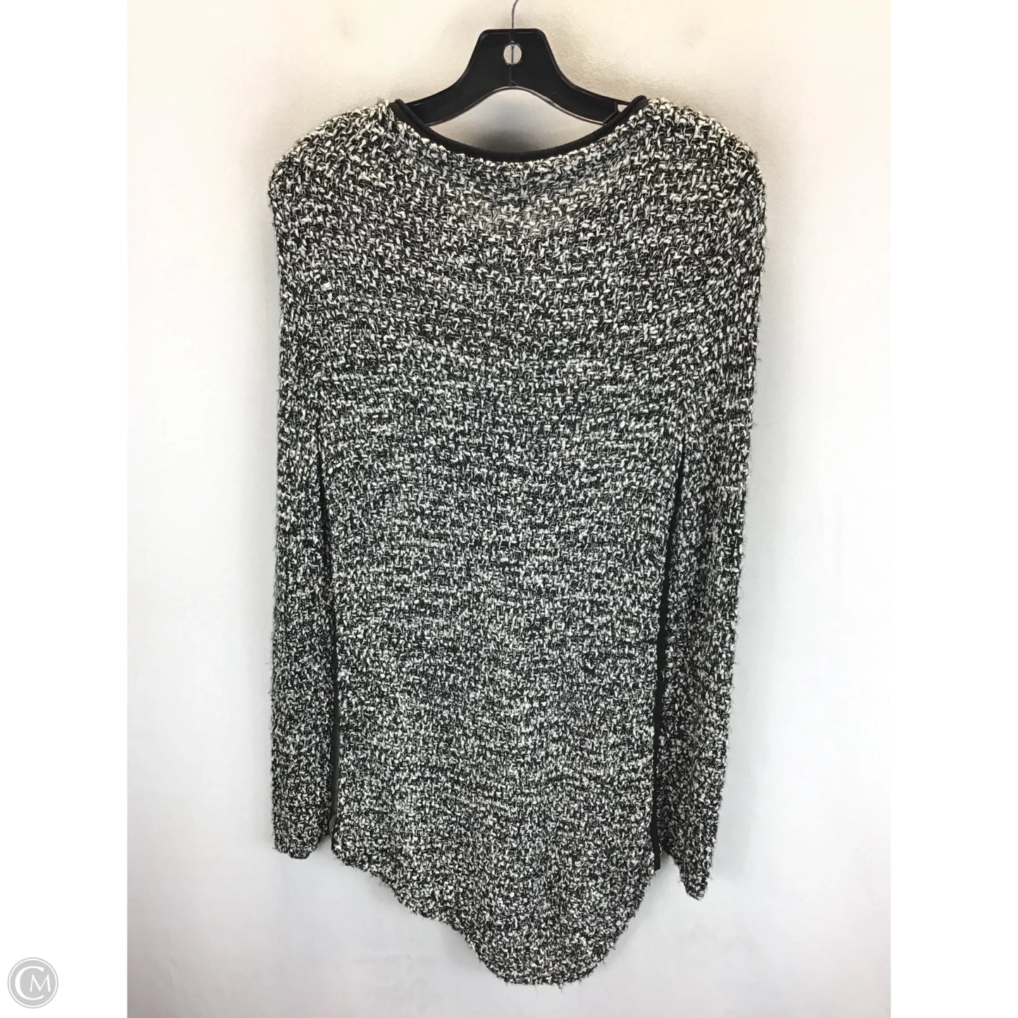 Sweater By Chicos In Black & White, Size: M