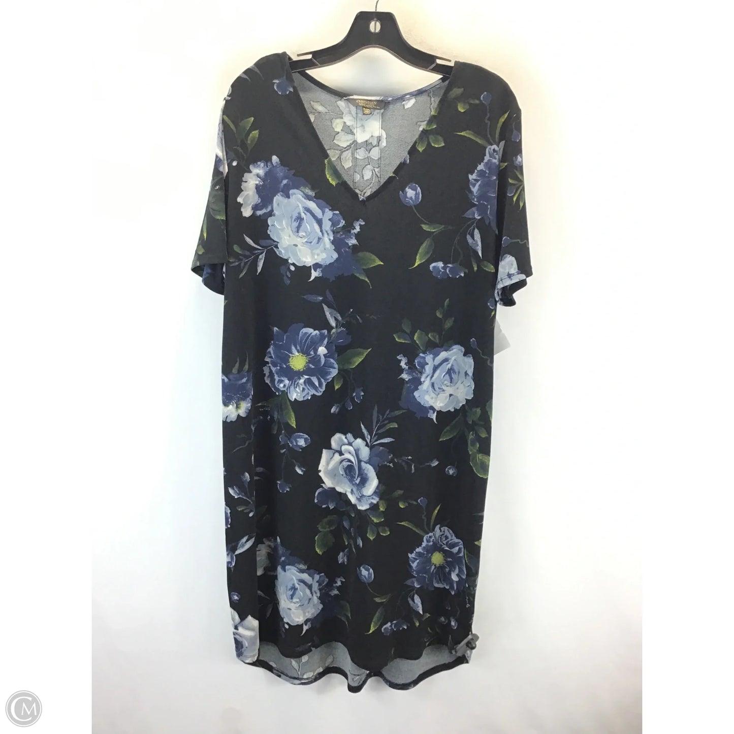 Dress Casual Midi By Christian Siriano In Floral Print, Size: Xl