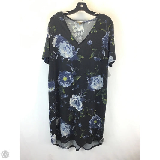Dress Casual Midi By Christian Siriano In Floral Print, Size: Xl