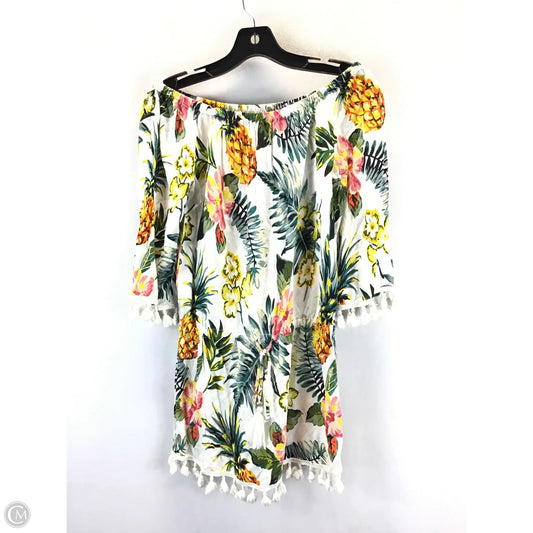 Dress Casual Short By Clothes Mentor In Tropical Print, Size: S
