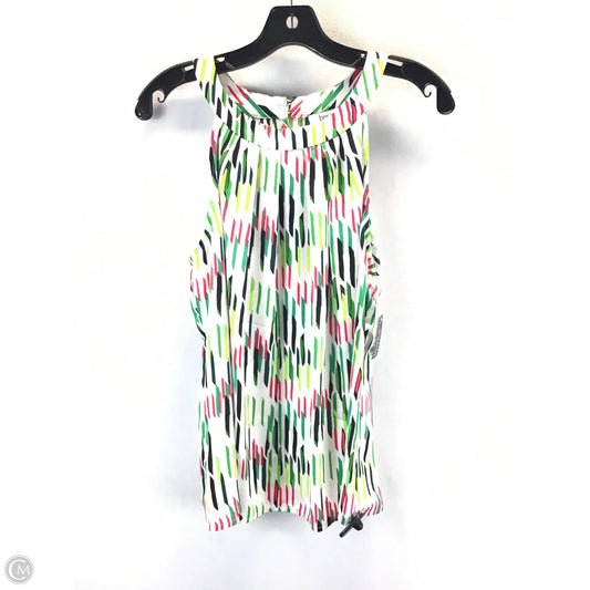 Top Sleeveless By Bar Iii In Green & Red, Size: L