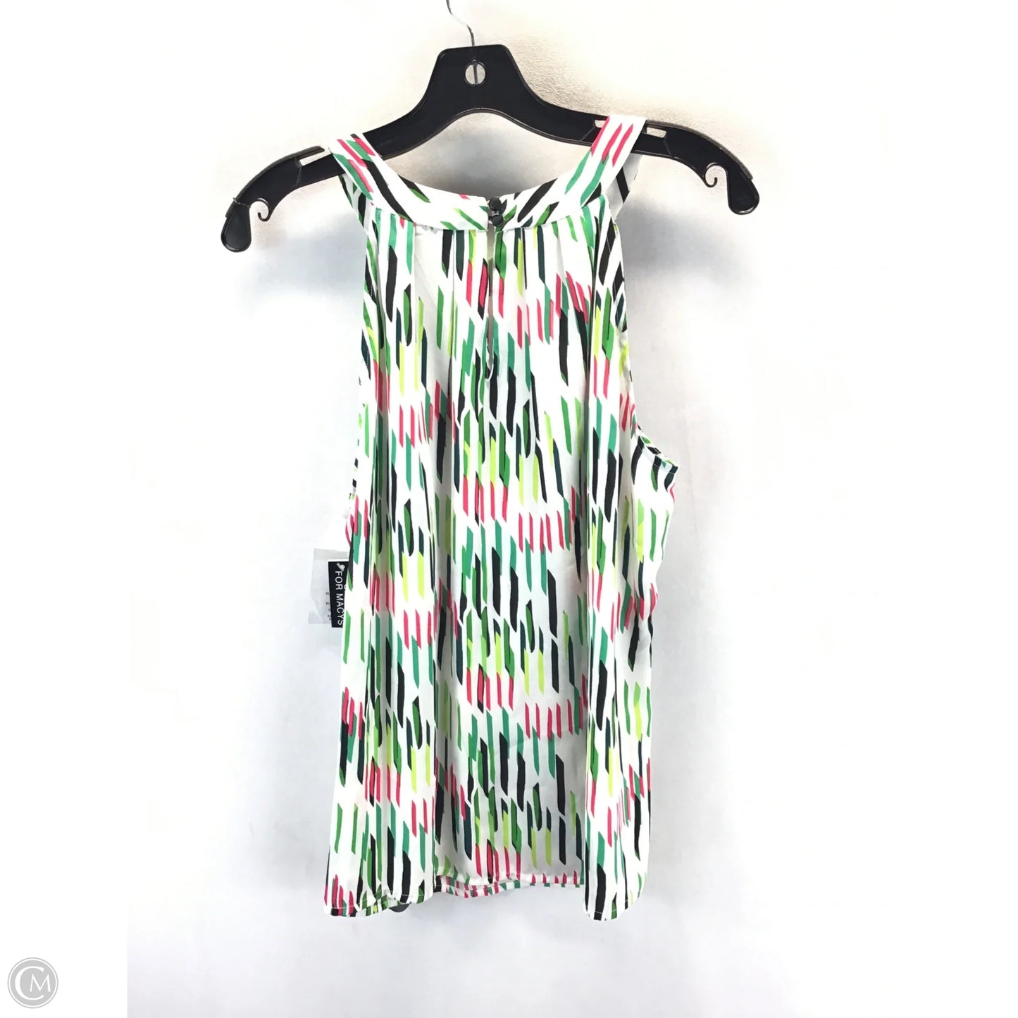 Top Sleeveless By Bar Iii In Green & Red, Size: L