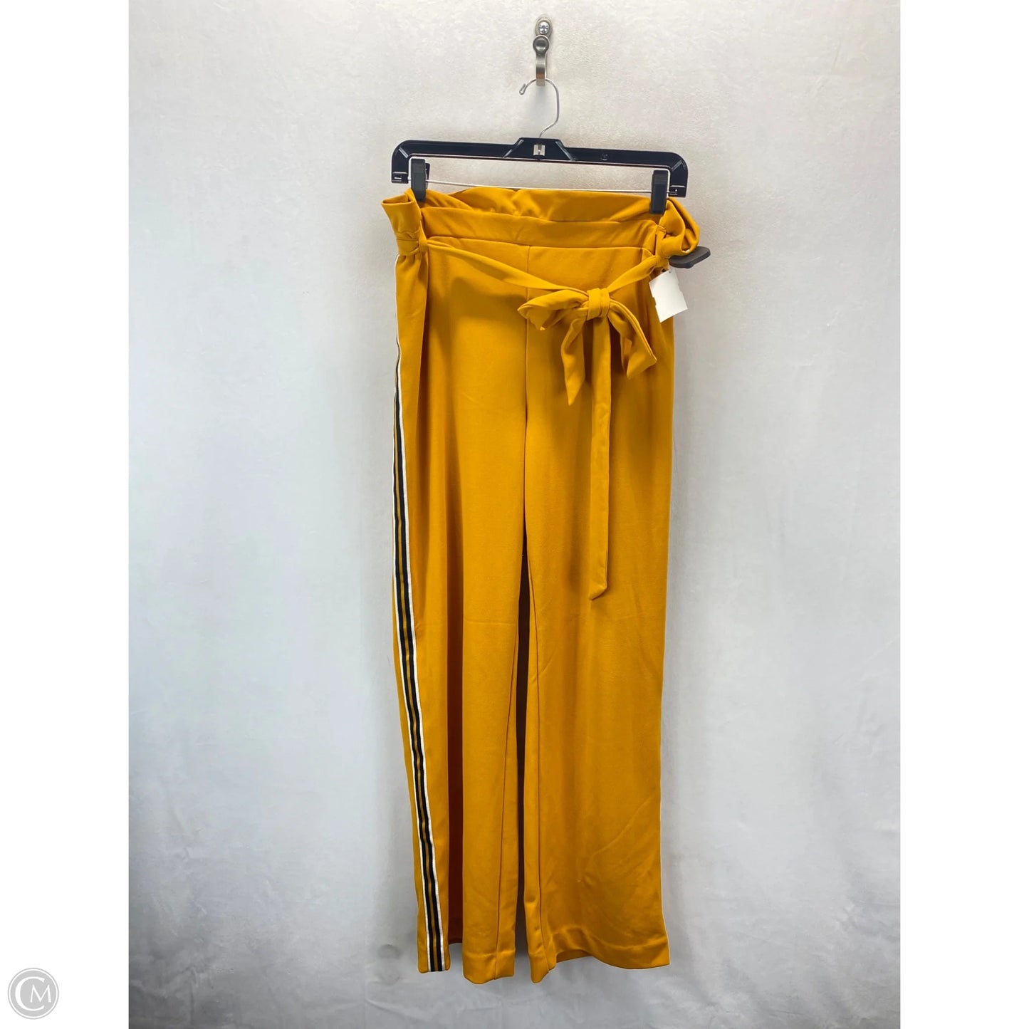 Pants Linen By Clothes Mentor In Black & Orange, Size: L