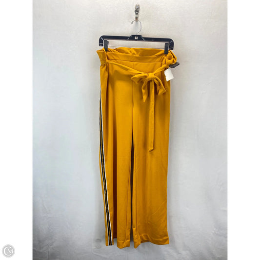 Pants Linen By Clothes Mentor In Black & Orange, Size: L