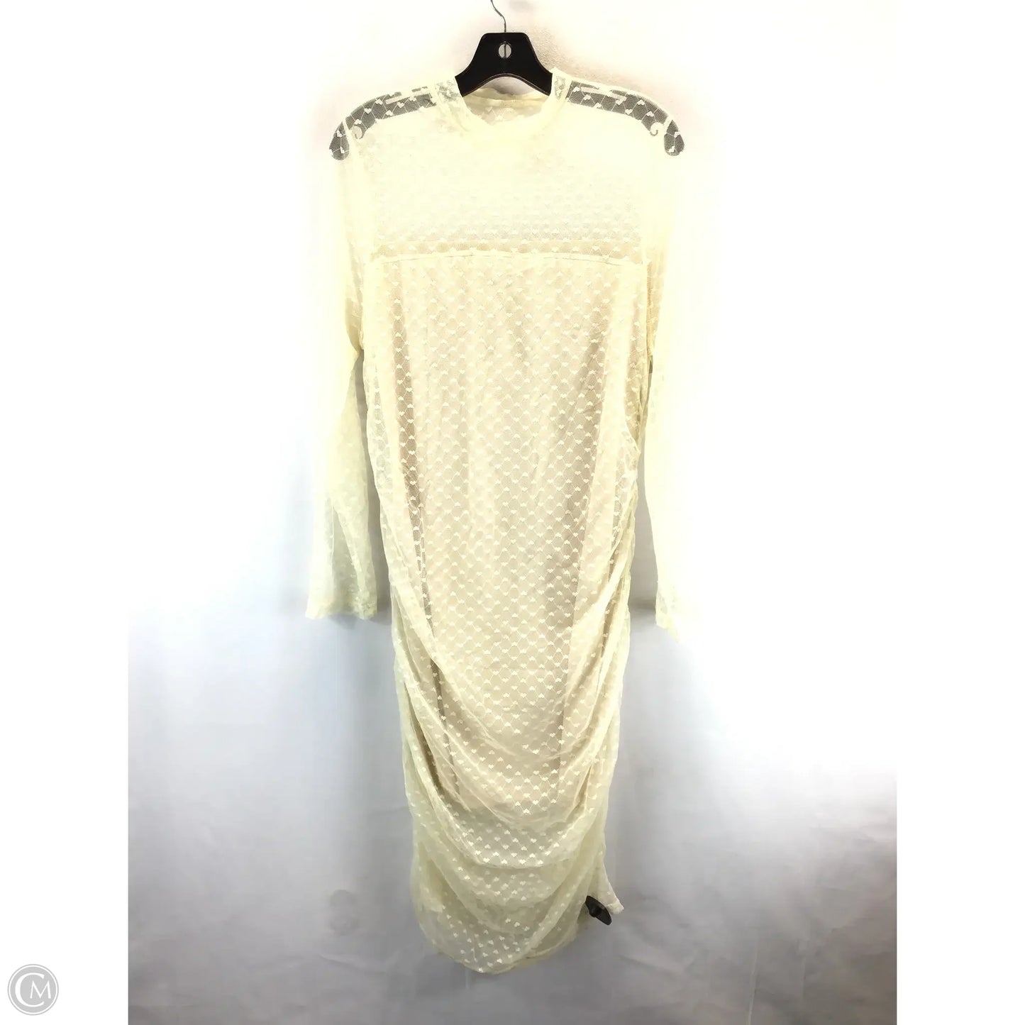 Dress Casual Midi By Shein In Cream & Tan, Size: 2x