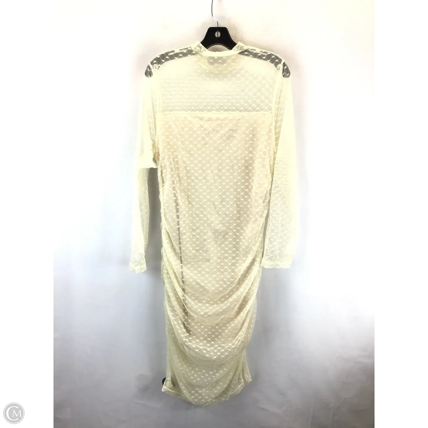 Dress Casual Midi By Shein In Cream & Tan, Size: 2x