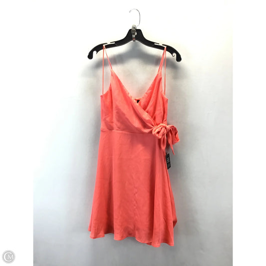 Dress Casual Short By Express In Peach, Size: S