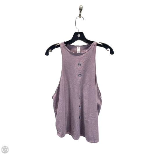 Athletic Tank Top By Adidas In Purple, Size: L