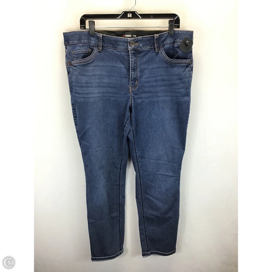 Jeans Cropped By Liz Claiborne In Blue Denim, Size: 16
