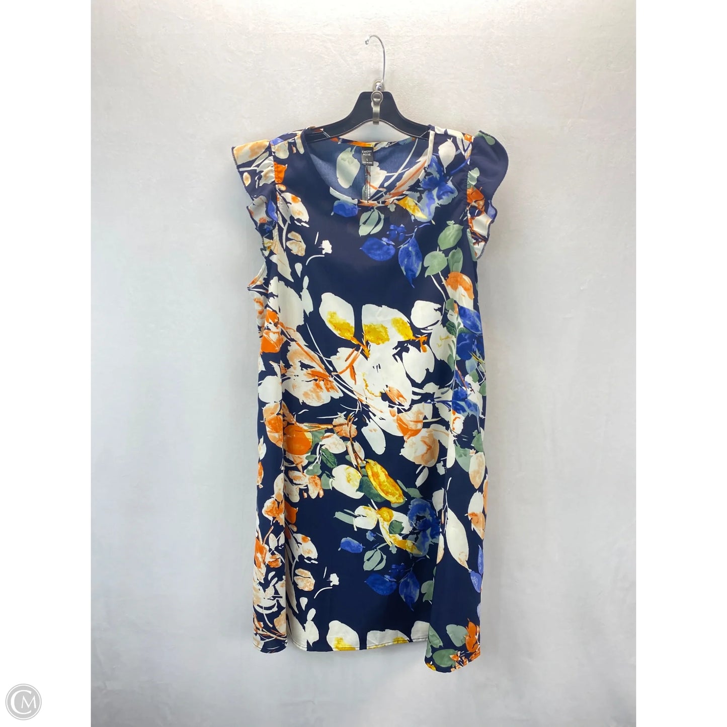 Dress Casual Midi By Clothes Mentor In Floral Print, Size: L