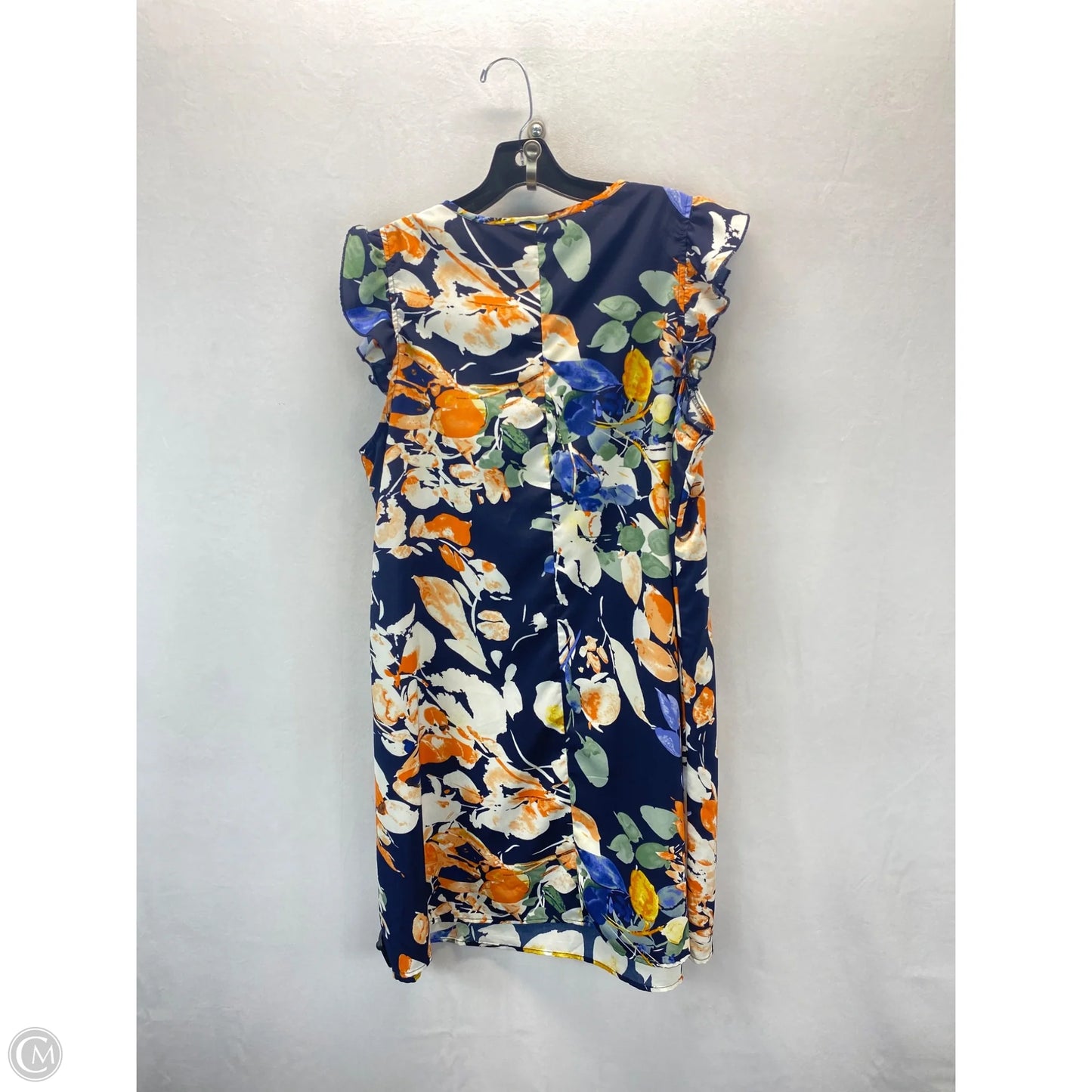 Dress Casual Midi By Clothes Mentor In Floral Print, Size: L