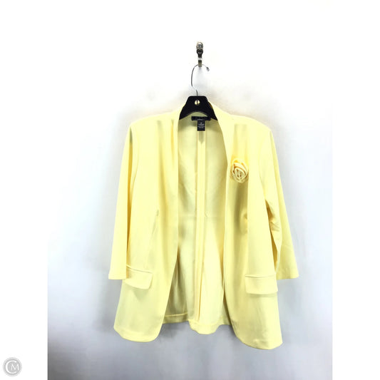 Blazer By New York And Co In Yellow, Size: M