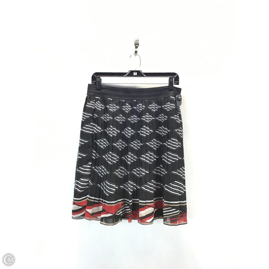 Skirt Midi By White House Black Market In Black & Red, Size: 12