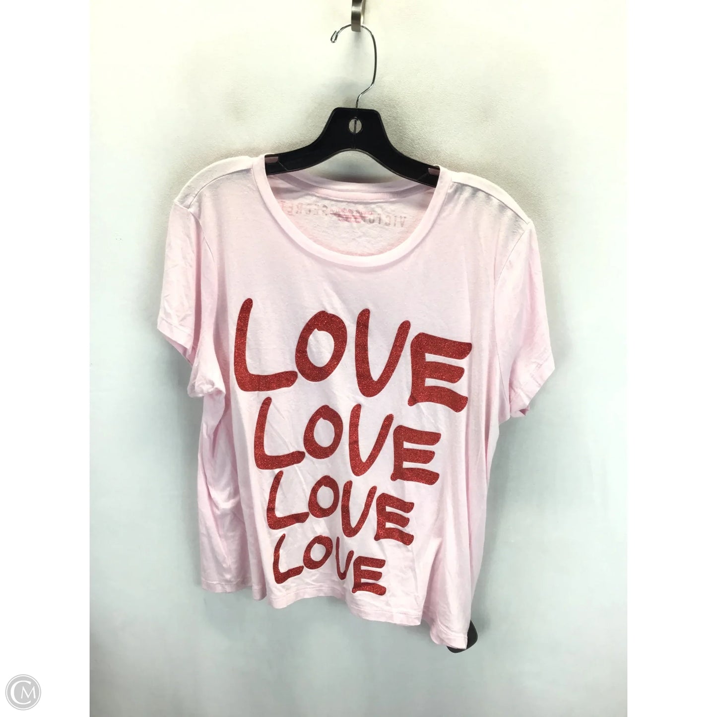 Top Short Sleeve Basic By Victorias Secret In Pink, Size: Xl