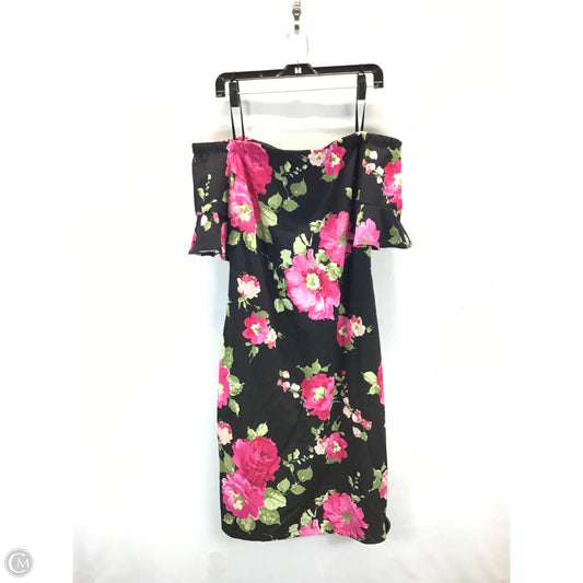 Dress Casual Midi By Clothes Mentor In Floral Print, Size: 16