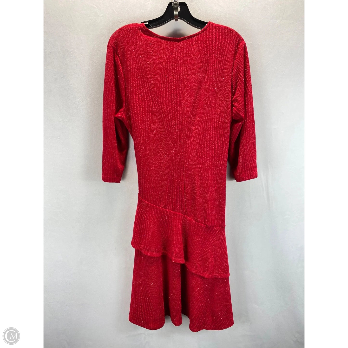 Dress Party Midi By Signature By Robbie Bee In Red, Size: L
