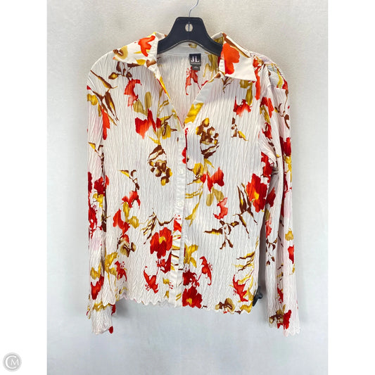 Blouse Long Sleeve By Clothes Mentor In Floral Print, Size: S