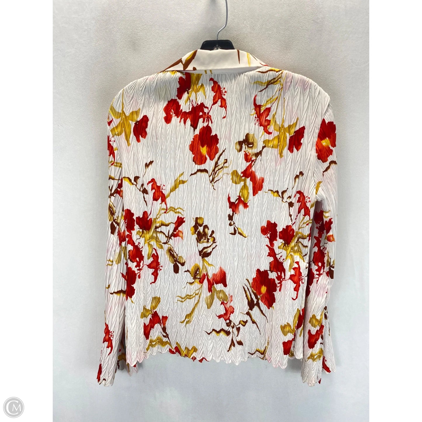 Blouse Long Sleeve By Clothes Mentor In Floral Print, Size: S