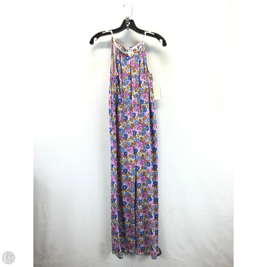Jumpsuit By Clothes Mentor In Floral Print, Size: Xl