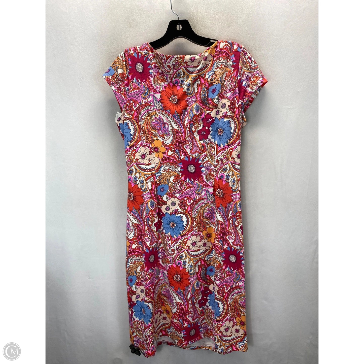 Dress Casual Midi By Talbots In Floral Print, Size: M