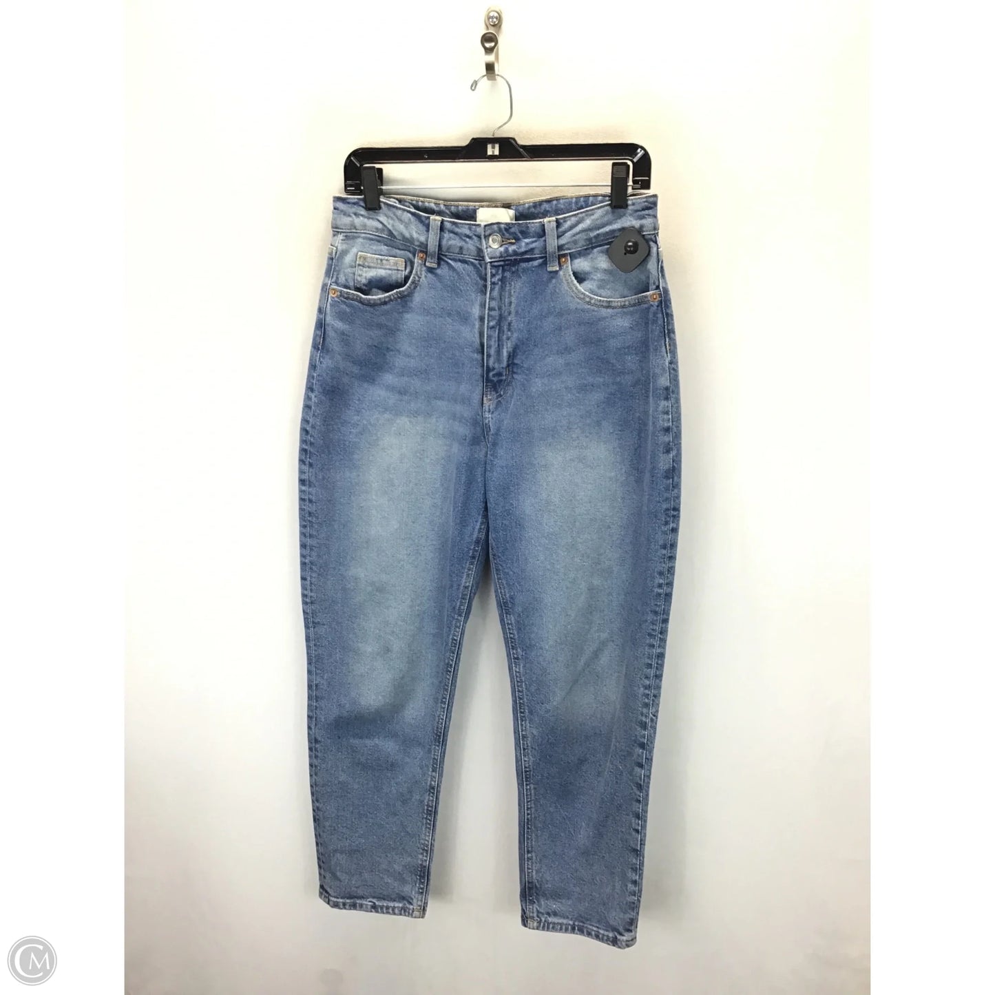 Jeans Straight By H&m In Blue Denim, Size: 8