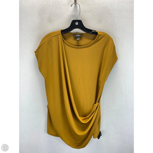 Top Short Sleeve By Apt 9 In Yellow, Size: L