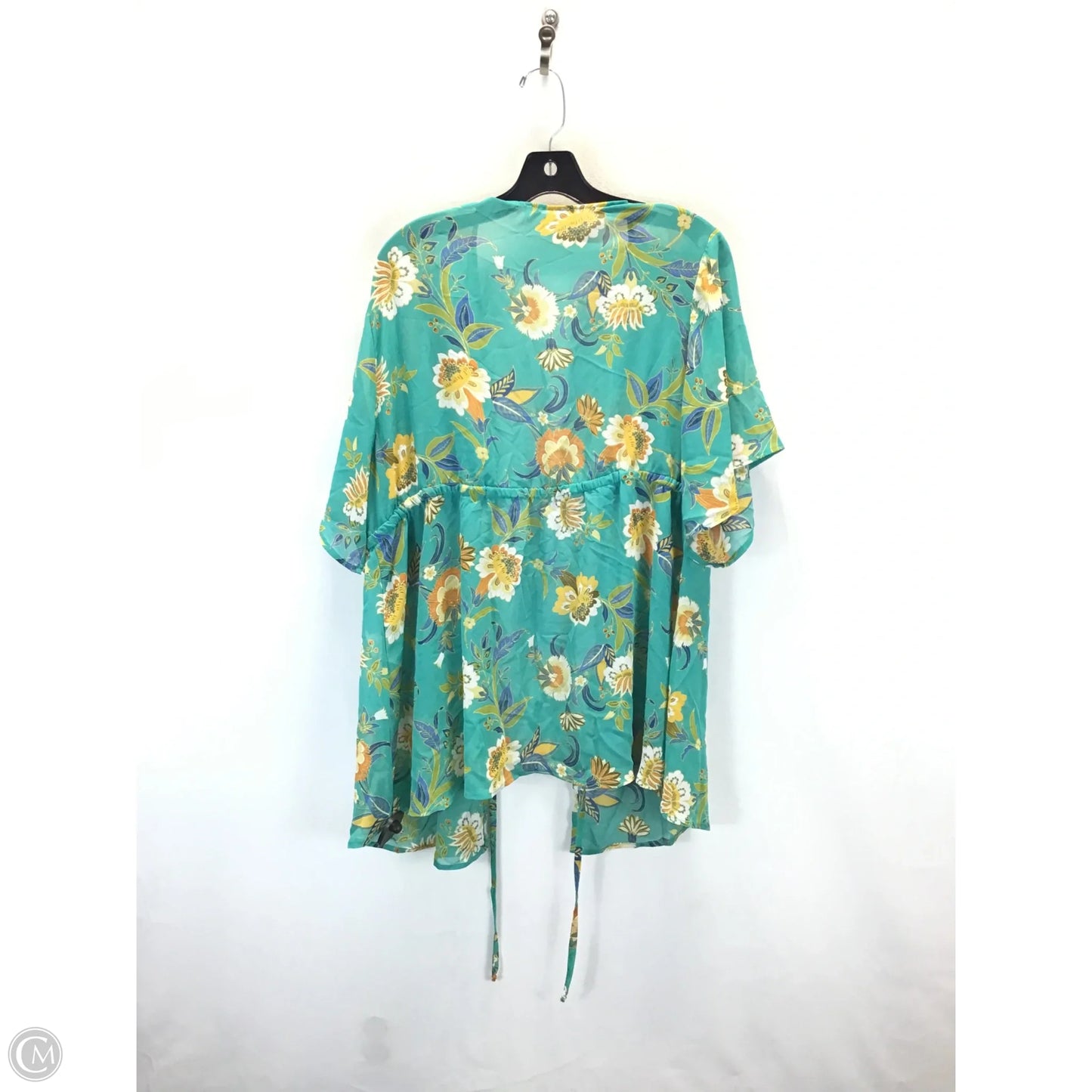 Cardigan By Clothes Mentor In Floral Print, Size: Xl