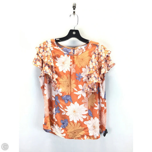 Top Sleeveless By Dr2 In Floral Print, Size: L