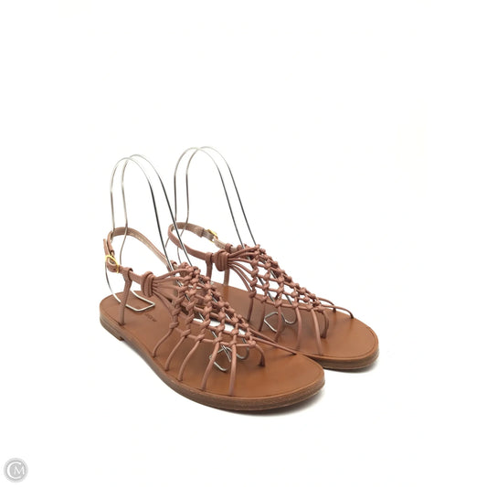 Sandals Designer By Stuart Weitzman In Tan, Size: 8.5