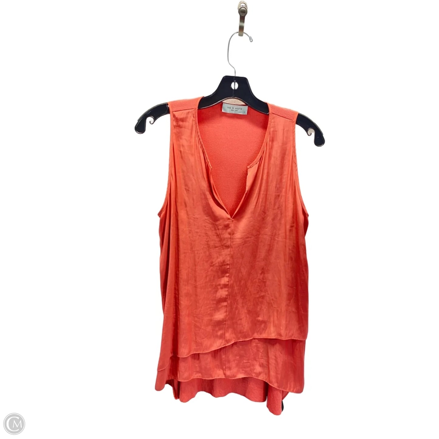 Top Sleeveless By Clothes Mentor In Orange, Size: S