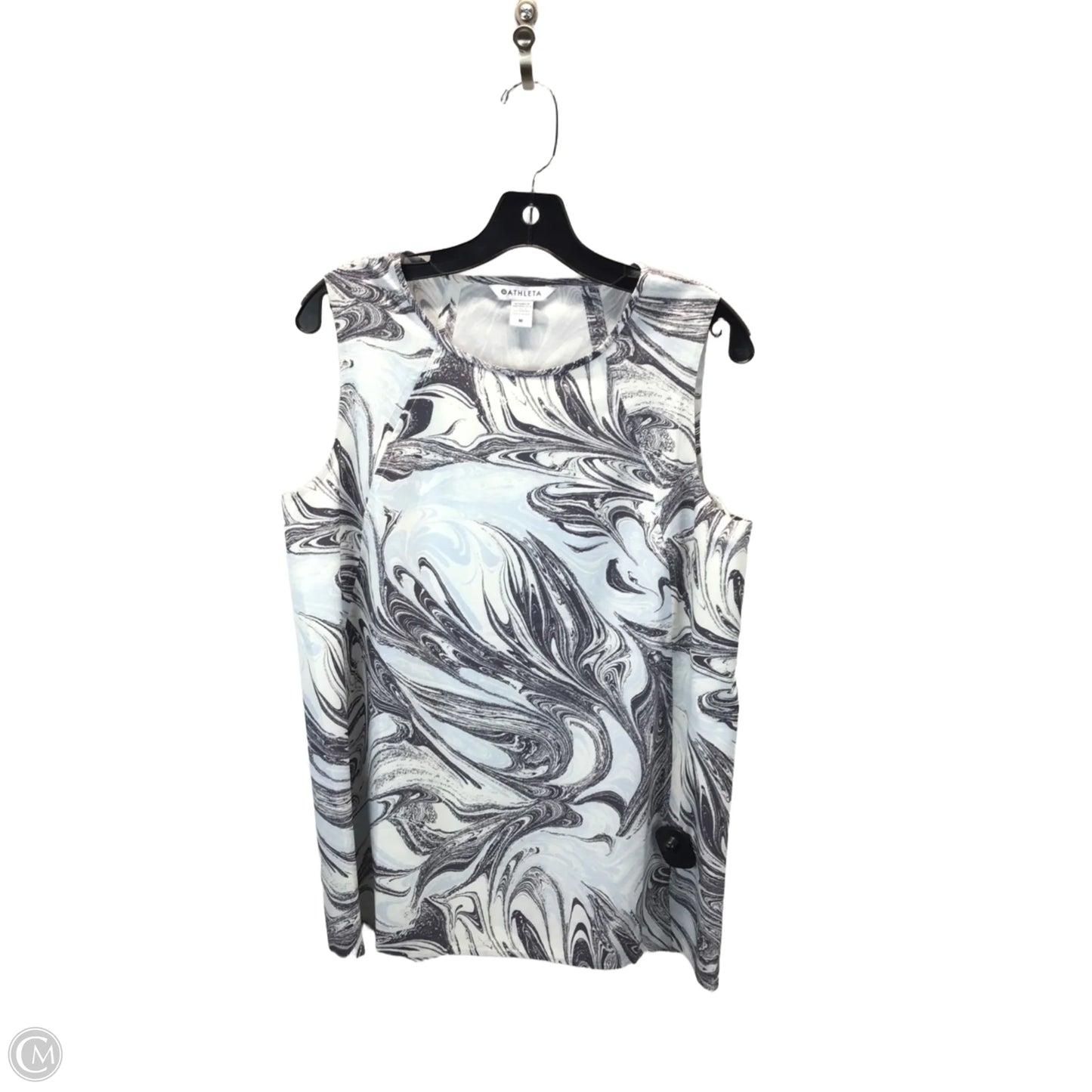 Top Sleeveless By Athleta In Blue & Grey, Size: M