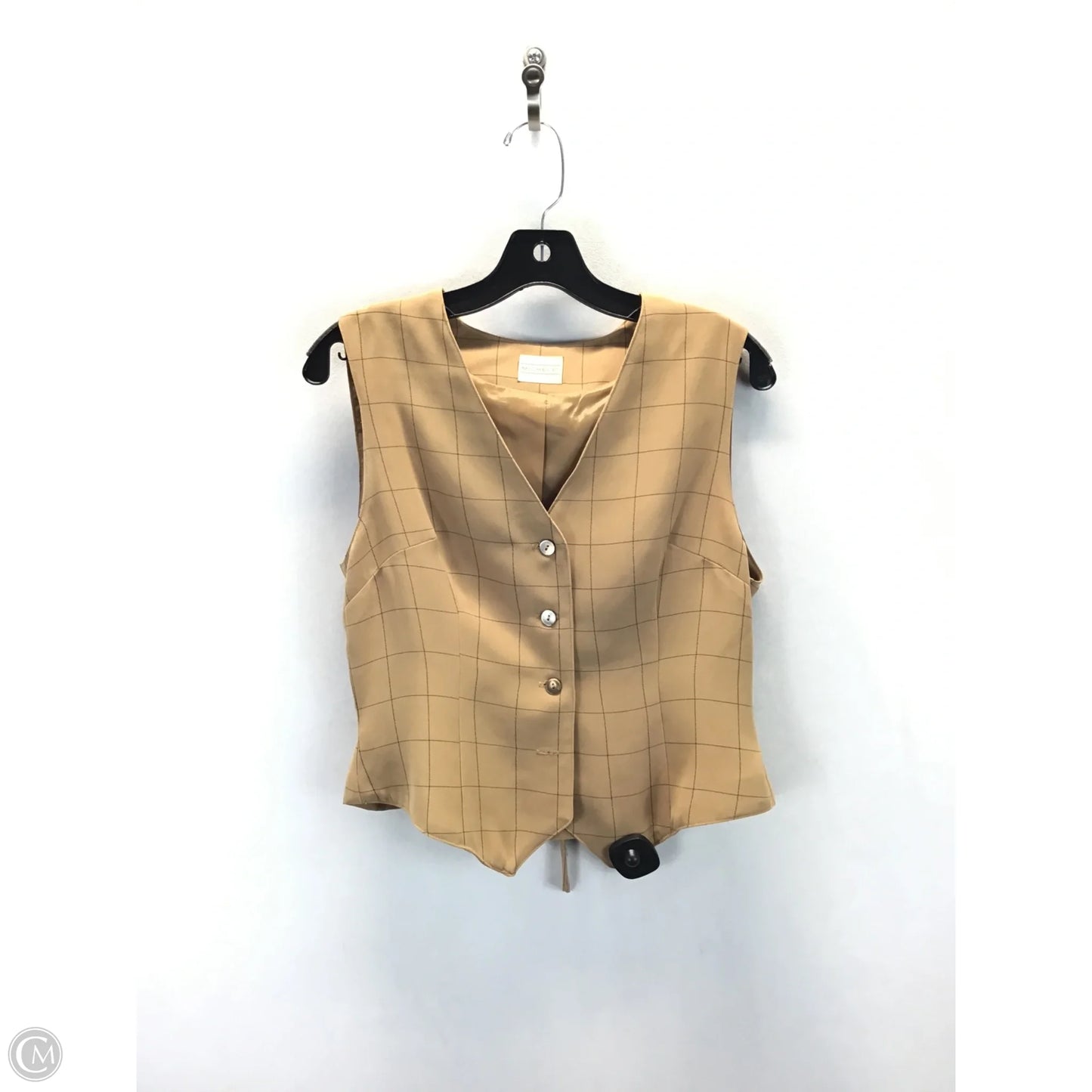 Vest Designer By Michele In Tan, Size: S
