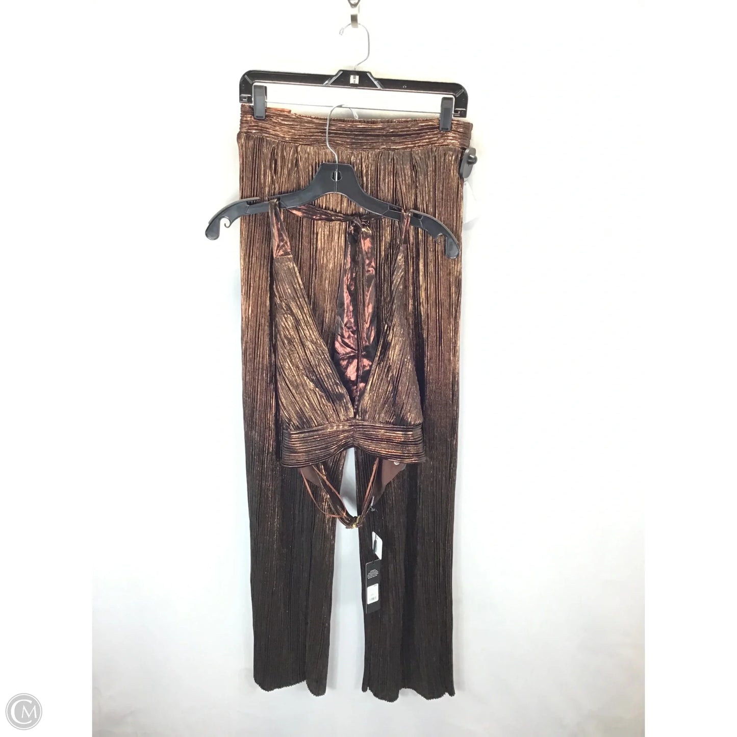 Pants Set 2pc By Fashion Nova In Bronze, Size: L