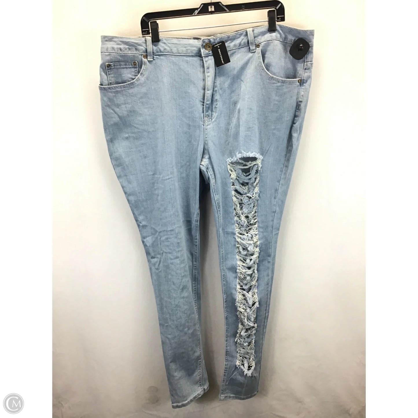 Jeans Skinny By Ashley Stewart In Blue Denim, Size: 22